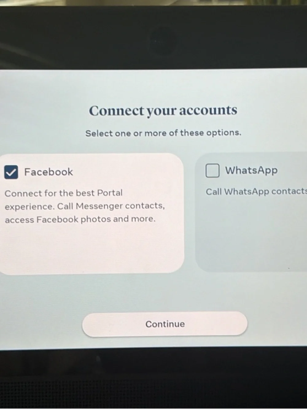 Facebook Meta Portal Smart Display - Black